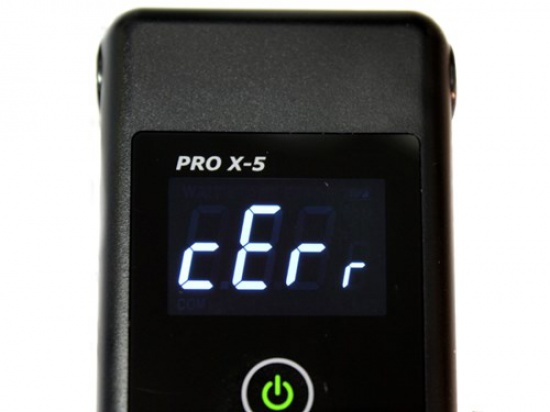 Blokujący się alkomat Pro X-5 plus Błąd cErr - kalibracja
