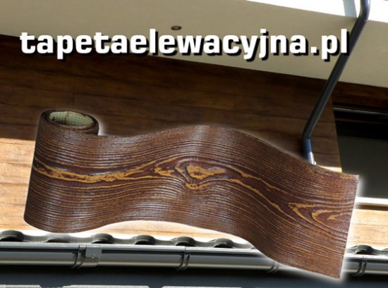 tapeta elewacyjna - elastyczna imitacja drewna na elewację