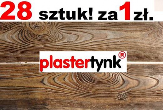 Elastyczna deska elewacyjna imitacja drewna PLASTER TYNK