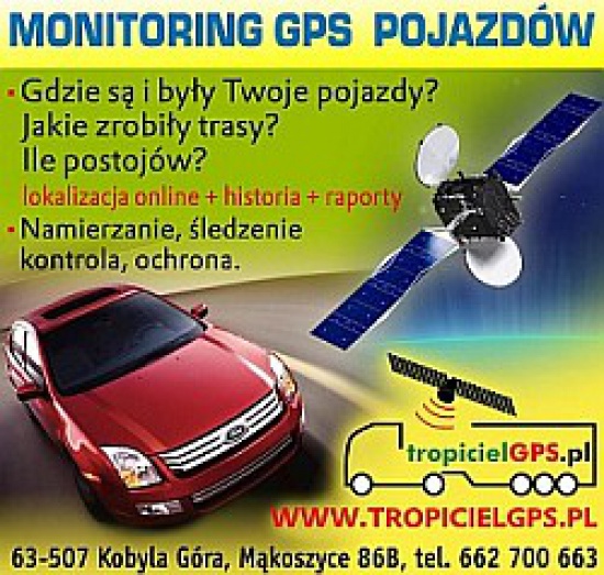 Monitoring GPS pojazdów, lokalizuj swoje auto, kontroluj pracowni