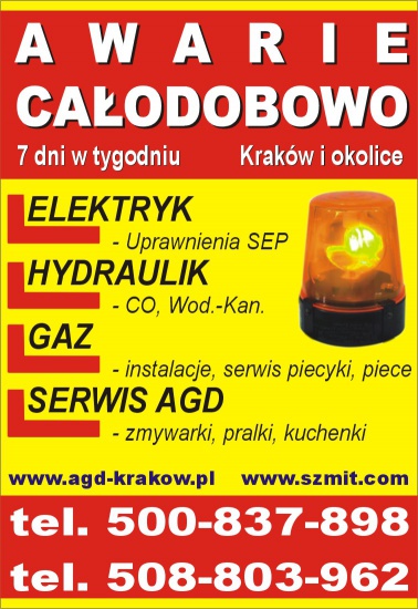 Kraków naprawa piecyków gazowych tel. 508-803-962